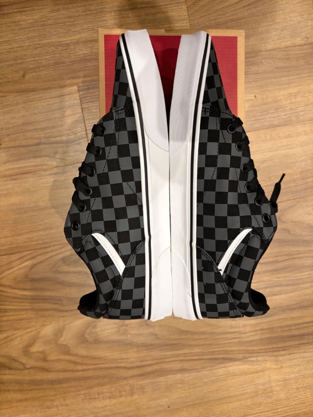 Vans Seldan Checkerboard Black/Pewter Size 12 - Picture 2 of 6